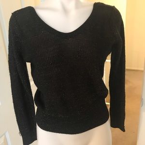 💖Black with gold shimmer sweater